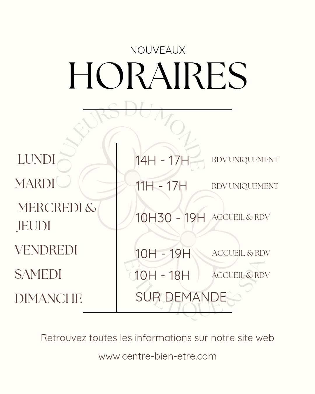 Horaires